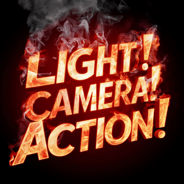 Lights Camera Action Typography (104)