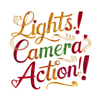 Lights Camera Action Typography (105)