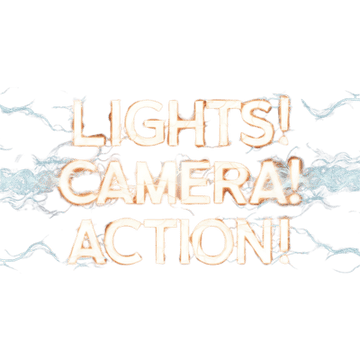 Lights Camera Action Typography (106)