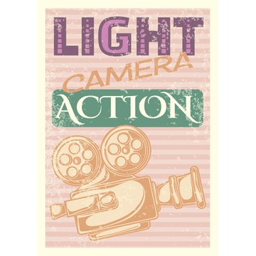 Lights Camera Action Typography (107)