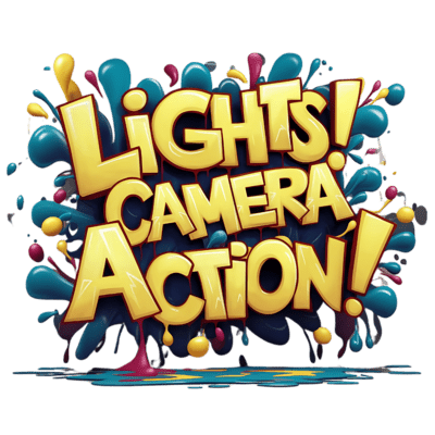 Lights Camera Action Typography (110)