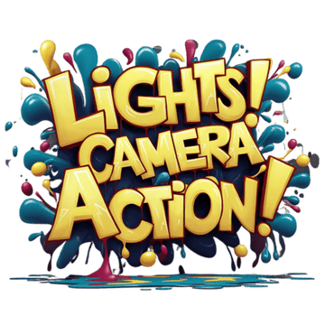 Lights Camera Action Typography (110)