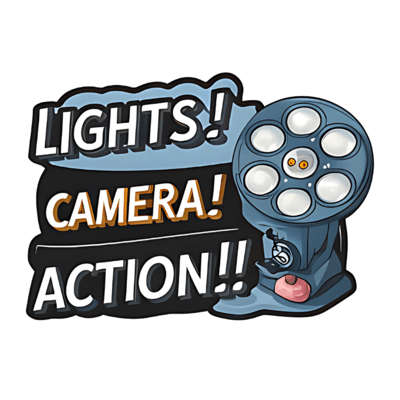 Lights Camera Action Typography (116)