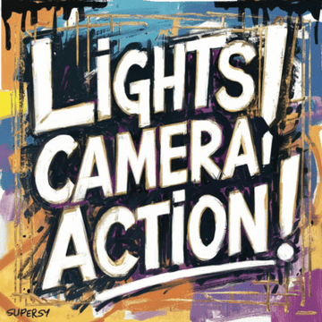 Lights Camera Action Typography (118)