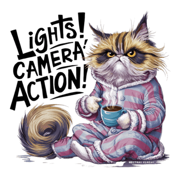 Lights Camera Action Typography (120)