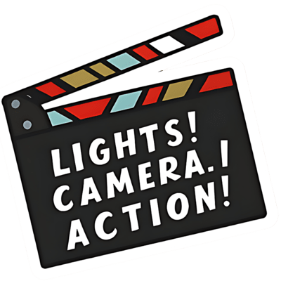 Lights Camera Action Typography (2)