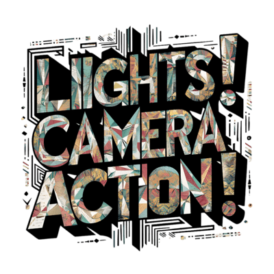 Lights Camera Action Typography (32)