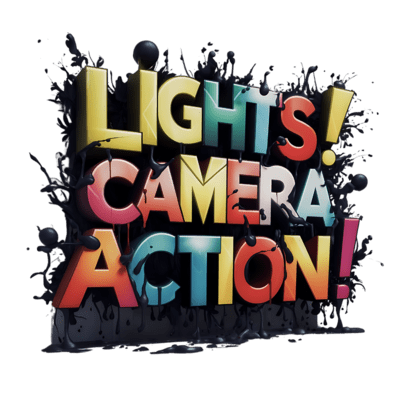 Lights Camera Action Typography (50)