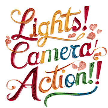 Lights Camera Action Typography (66)