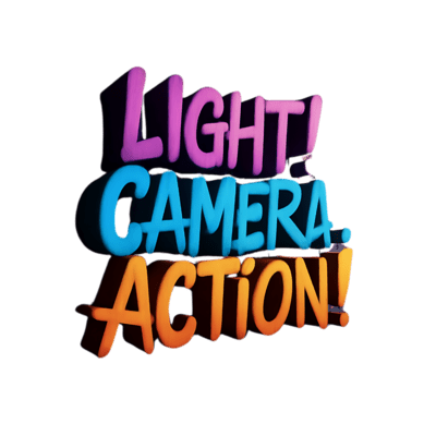 Lights Camera Action Typography (99)