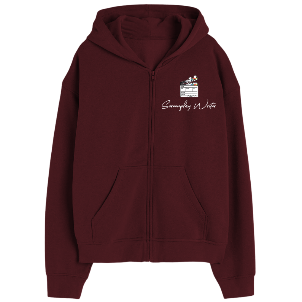 Screenplay Writer Zipper Hoodie Desichalchitra